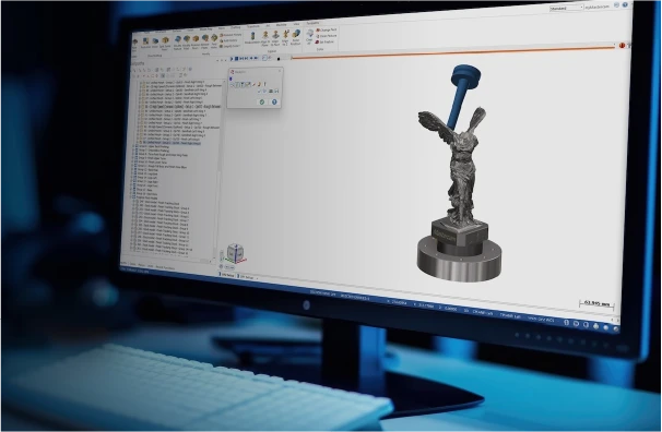 interface du logiciel FAO Mastercam