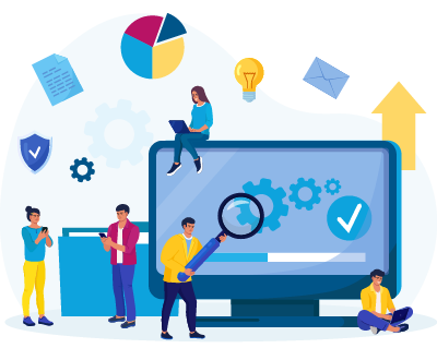 illustration de la digitalisation des procédures, process internes