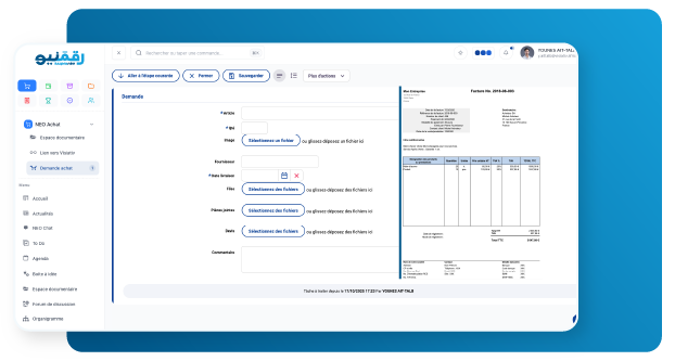 NEO factures, dématérialisation des factures fournisseurs