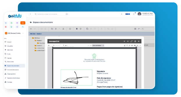 NEO e-sign, signature électronique