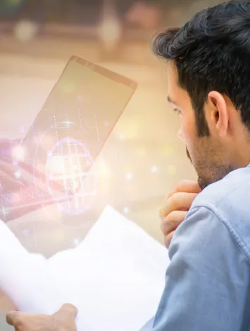 illustration de la dématérialisation des documents